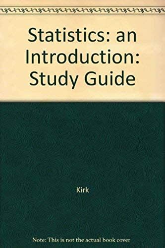Statistics: An Introduction: Study Guide