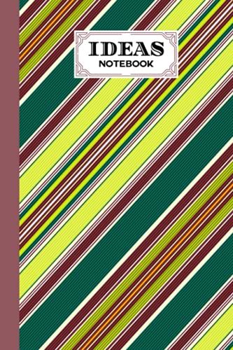 Ideas Notebook: Premium Strips Cover Ideas Notebook, Ideas Journal/Mini Ideas Notebook/Pocket Idea Log Book 120 Pages - Size 6" X 9" By Eleonore Hahn