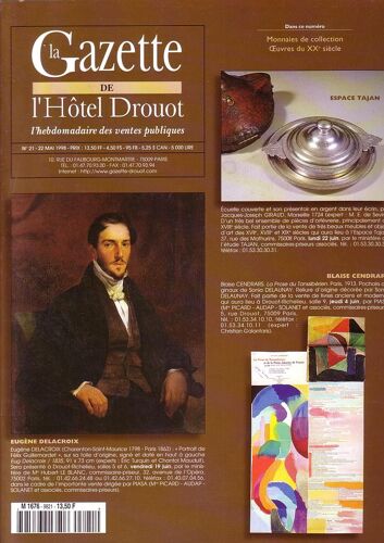 Gazette Hôtel Drouot N° 21 Du 22 Mai 1998 - Monnaies De Collection;Oeuvres Du 20ème Siècle;Blaise