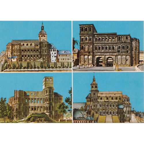 Trèves, " La Porta Nigra, Les Thermes Romains , La Cathédrale Et L'église Notre Dame ", Allemagne.