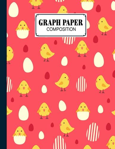 Graph Paper Composition Notebook: Grid Paper Notebook, Quad Ruled, 100 Sheets, Size 8.5" X 11" | Chicken And Eggs Cover Design By Florian Benz