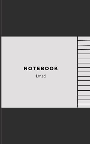 Lined Notepad, 5"X8", Black Cover And White Pattern, 150 Pages, Very Cheap Price: This Notepad With Black Coated, White Patterned And Lined Pages Is Very Useful.