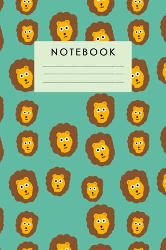 Composition Notebook Lion Pattern