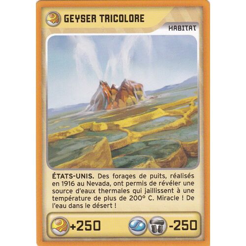 Carte Invizimals Geyser Tricolore 384