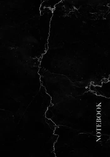 Notebook: Marble Silver Black - College Ruled 110 Pages Notebook/Journal - Medium 7 X 10, Strong Twin-Wire Binding With Premium Paper.