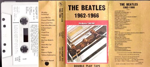 K7 Cassette Beatles 1962-1966 Double Play Tape  Help Michelle Yesterday Paperback Writer Girl, Elean