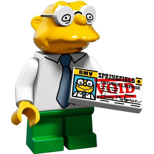 Mini figurine Hans Moleman - LEGO Minifigures 71009 Les Simpsons Série 2