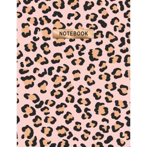 Notebook: Leopard Notebook, Pink Leopard Print Composition Journal, Leopard Print Notebook