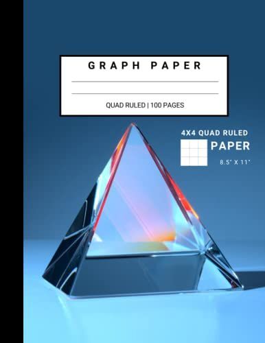 Graph Paper Composition Notebook: Quad Ruled Grid Paper 4x4 | Prisma Design Notebook For Engineering, Math And Science Professionals (100 Pages, 8.5" X 11")