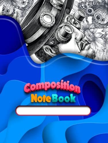 Composition Notebook: College Ruled Notebook For Boys And Girls, Large 8.5x11 Inches, 120 Journal Pages With Abstract Colored Design Cover, For Back To School And Home Works
