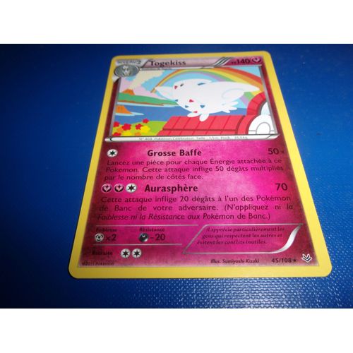 Togekiss 45/108 Rare Carte Pokemon Xy Ciel Rugissant Francaise 