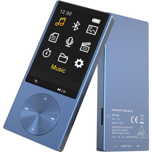 Essentiel B - Lecteur MP4 Enjoy BT-C 8Go Bleu 2024 - Noir