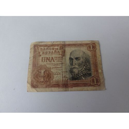 Billet 1 Pesetas Espagne Franquiste