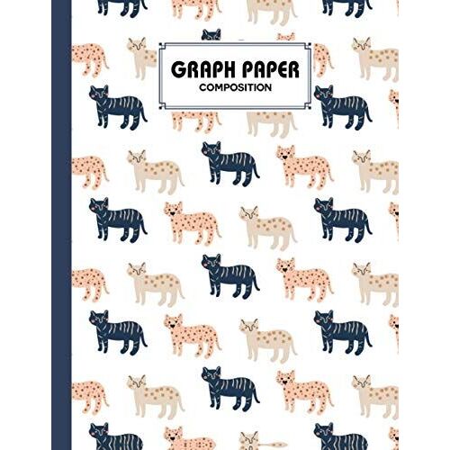 Graph Paper Composition Notebook: Grid Paper Notebook, Quad Ruled With Leopard Cover Design | 100 Sheets, Size 8.5" X 11" By Alex Yaulok Lam