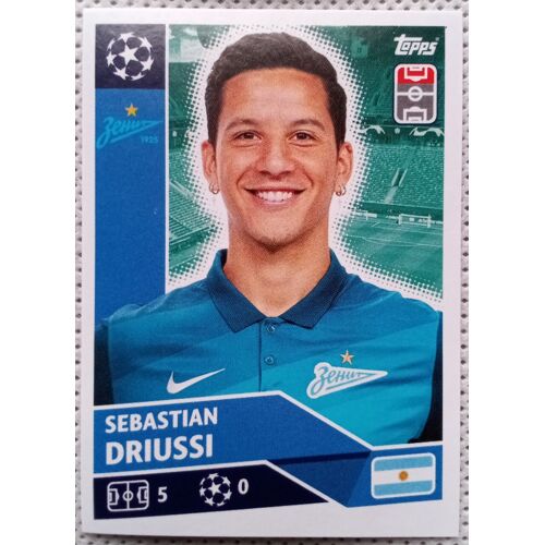 Uefa Champions League 2020 / 2021 - Zénith Saint-Pétersbourg Zsp 16 Sebastian Driussi - Topps Sticker (Foot, Autocollant, Image)