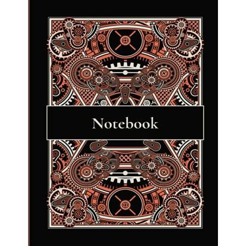 Steam Punk, 8.5x11, 180 Page, College Ruled, Notebook: 3 Subject, College Ruled, Notebook