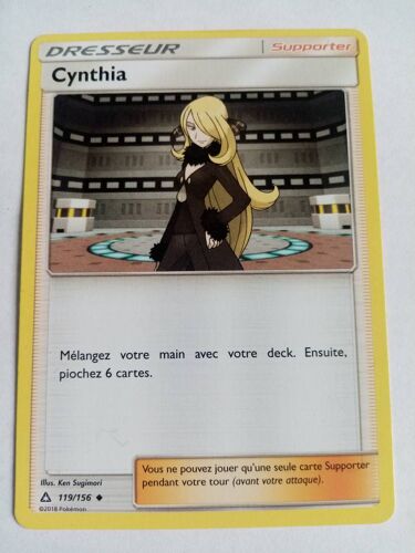 Carte Pokemon Soleil Et Lune - Ultra Prisme : Cynthia 119/156