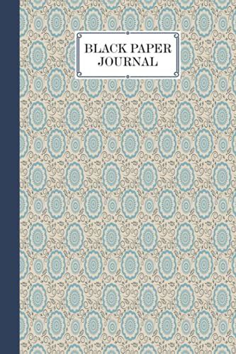 Black Paper Journal: Kaleidoscopes Cover Black Paper Journal, Solid Black Journal With Black Pages | Reverse Color Notebook | Black Out Paper, 120 Pages, Size 6" X 9" By Sandra Fletcher