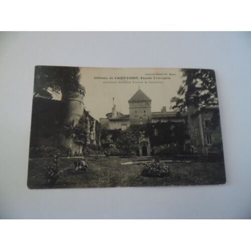 Une Carte Postale Ancienne Chateau De Saint Point