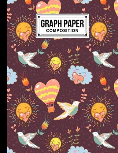 Graph Paper Composition Notebook: Grid Paper Notebook, Quad Ruled, 100 Sheets, Size 8.5" X 11" | Rabbit Cover Design By Corinna Berndt