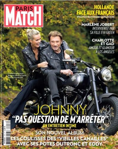 Paris Match 3416 Johnny Hallyday Romain Duris Adrien Gallo Bb Brunes Marlène Jobert Scott Eastwood 