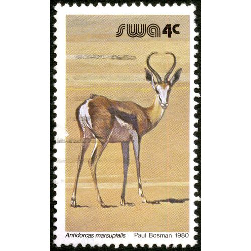 Timbre Swa, Antidorcas Marsupialis, Paul Bosman 1980, 4 C