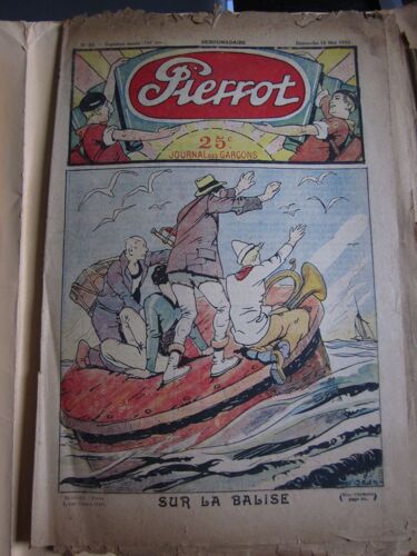 Pierrot N° 20 : Sur La Balise. 1932 (Journal Des Garçons)