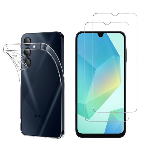 Coque Pour Samsung Galaxy A16 4g / A16 5g Et 2 Verres Trempé Film Protection Ecran Phonillico®