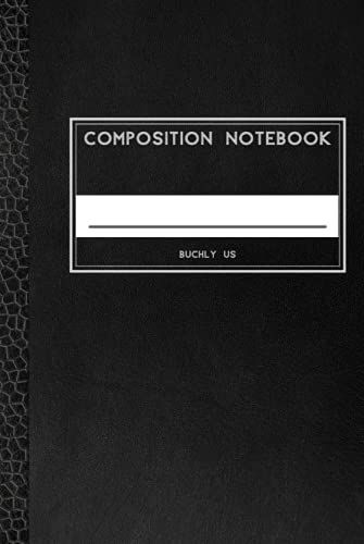 Composition Notebook: Blackboard Leather Look | College Ruled Paper Notes A5 | 6x9 | Matte Cover Workbook Journal For Kids Teens Students Girls And Boys