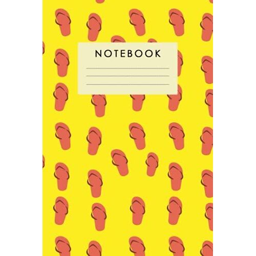 Notebook: Composition Notebook Flip Flops Pattern