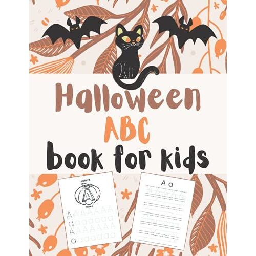 Halloween Abc Book For Kids: Alphabet Coloring Workbook For Kids Ages 4-6