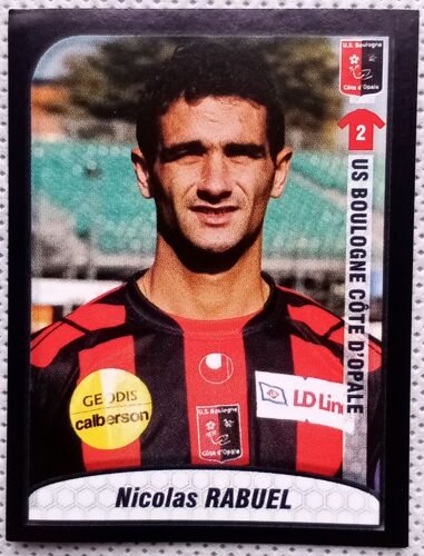 Foot 2010 - Championnat De France De L1 Et L2 - Boulogne N°68 Nicolas Rabuel - Image, Sticker, Autocollant Panini