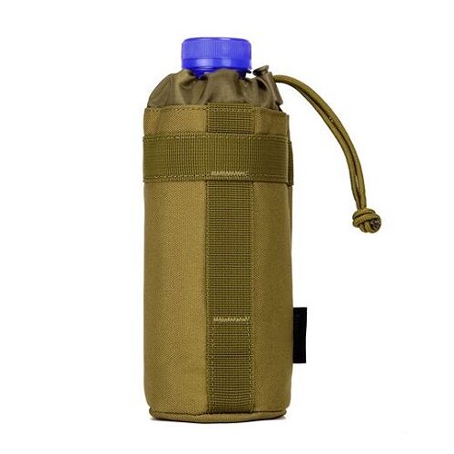 Porte Bouteille Porte Bidon Gourde 500ml Attachable. Coloris Kaki. Sport Extérieur Randonnée Outdoor Vélo Running. Black Sugar Boutique Equipement/ Matériel Sac Survie Outdoor Airsoft