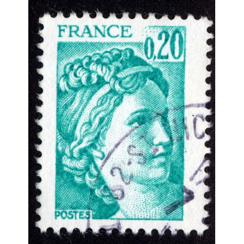 Timbre : Sans Légende Particulière - Type Sabine De Gandon,France,Postes,0,20
