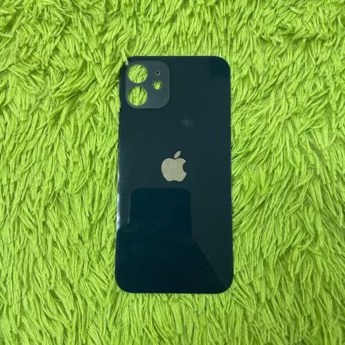 Vitre Arrière Iphone 12 Noir Avec Logo
