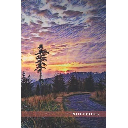 Handwriting Practice Paper Notebook Composition | 160 Writing Pages 6x9 Inches Size | Original Softcover Mountains In The Sunset: Handwriting Journal, ... Book To Developing Your Writing Skills
