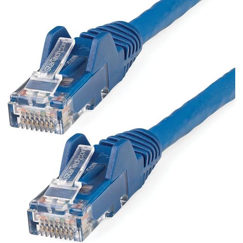 KYAOAYO-Câble Ethernet Cat6 3M - Lszh (Low Smoke Zero Halogen) - Cordon Rj45 Utp Anti-Accrochage 10 Gbe Lan - Câble Réseau Internet 650Mhz 100W Poe - Bleu - Snagless - 24Awg (N6Lpatch3Mbl)