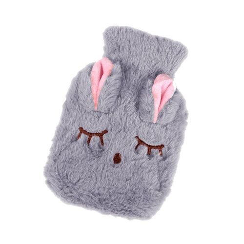 Bouteille D'eau Chaude En Pvc Avec Motif De Dessin Animé Lapin, Pour L'hiver, Soulagement De La Douleur Et Du Stress, Sac D'eau Chaude Avec Couverture Tricotée Douce Et Confortable, Chauffe-Mains, 1 P