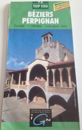Béziers Perpignan 1/100 000