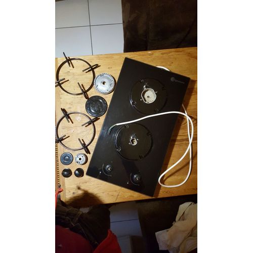 Signature STG2VN - Table de cuisson à gaz - 2 plaques de cuisson - Dimensions (encastrement : 25x48 ; dessus : 29x52)