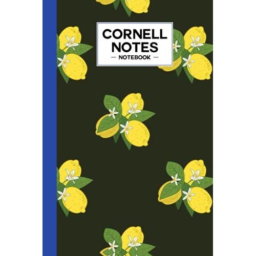 Cornell Notes Notebook: Lemon Cover, College Ruled Medium Lined Journal, Cornell Note Paper Workbook For School, University, Note Taking, Size 6 X 9" By Nina Reinhardt