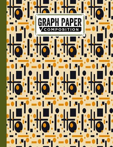 Graph Paper Composition Notebook: Grid Paper Notebook, Quad Ruled, 100 Sheets, Size 8.5" X 11" | Rectangles Cover Design By Margarethe Hermann