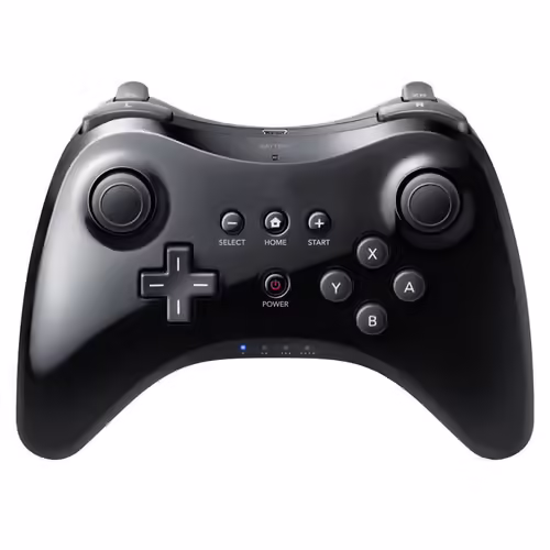 MP power Sans fil Bluetooth Remote Controller Gamepad Manette pour Nintendo Wii U Pro Noir