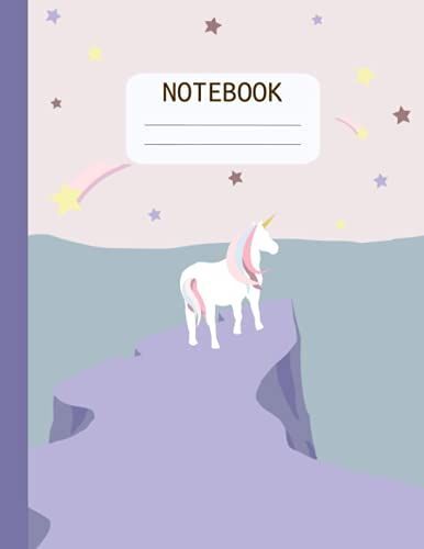 Notebook: Pastel Unicorn Composition Notebook | Cute Minimal Unicorn Fantasy Notebook Journal | Ruled Paper |120 Pages 8.5x11 | Gift For Woman And Girls