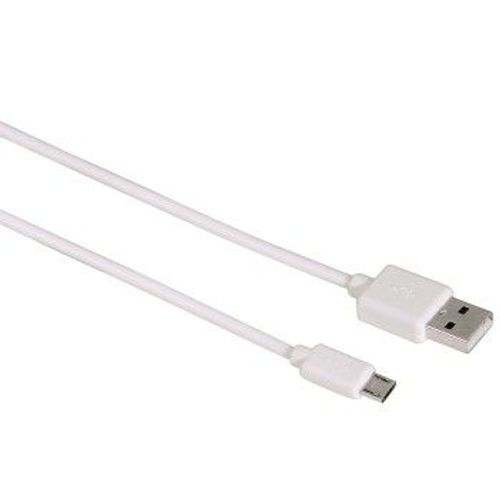 Hama - Câble USB - Micro-USB de type B (M) pour USB (M) - USB 2.0 - 1.4 m - blanc