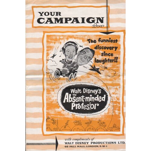 The Absent-Minded Professor, Dossier De Presse, Robert Stevenson, Avec Fred Macmurray, Nancy Olson