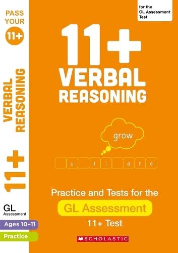11+ Verbal Reasoning Practice And Test For The Gl Assessment Ages 10-11