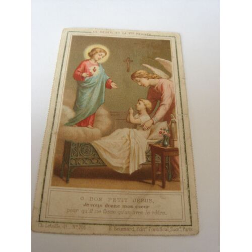 Image Pieuse - Communion - 1889 - Avec Dédicace 