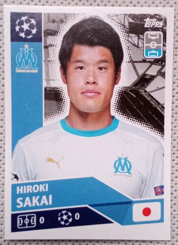Uefa Champions League 2020 / 2021 - Olympique De Marseille Olm 4 Hiroki Sakai - Topps Sticker (Foot, Autocollant, Image)