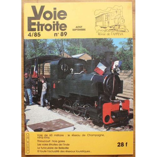 Voie Étroite - Numéro 89 - 4/1985 De Août-Septembre 1985